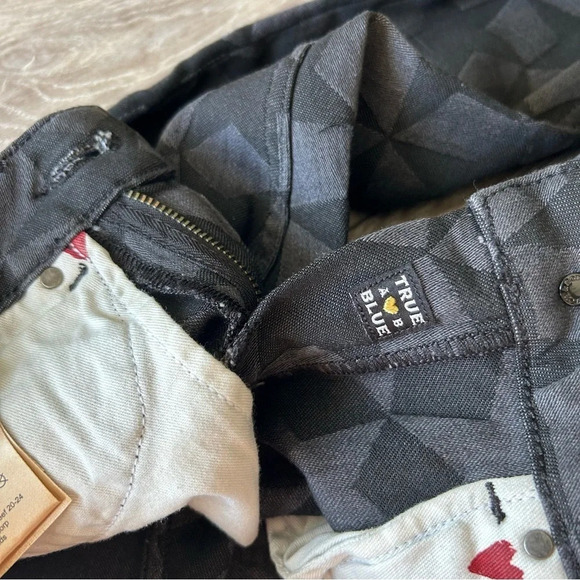 NWT SCOTCH & SODA La Bohemienne Mid Rise Skinny Star Pattern Jeans - Picture 8 of 16